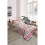 ETE HOMETEX TEK KİŞİLİK LÜX WELSOFT YORGAN SETİ TASEL BEJ 155X215CM 8696474231959